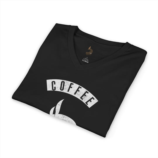 Bold &amp; Coffee Is My Fuel V-Neck Tee