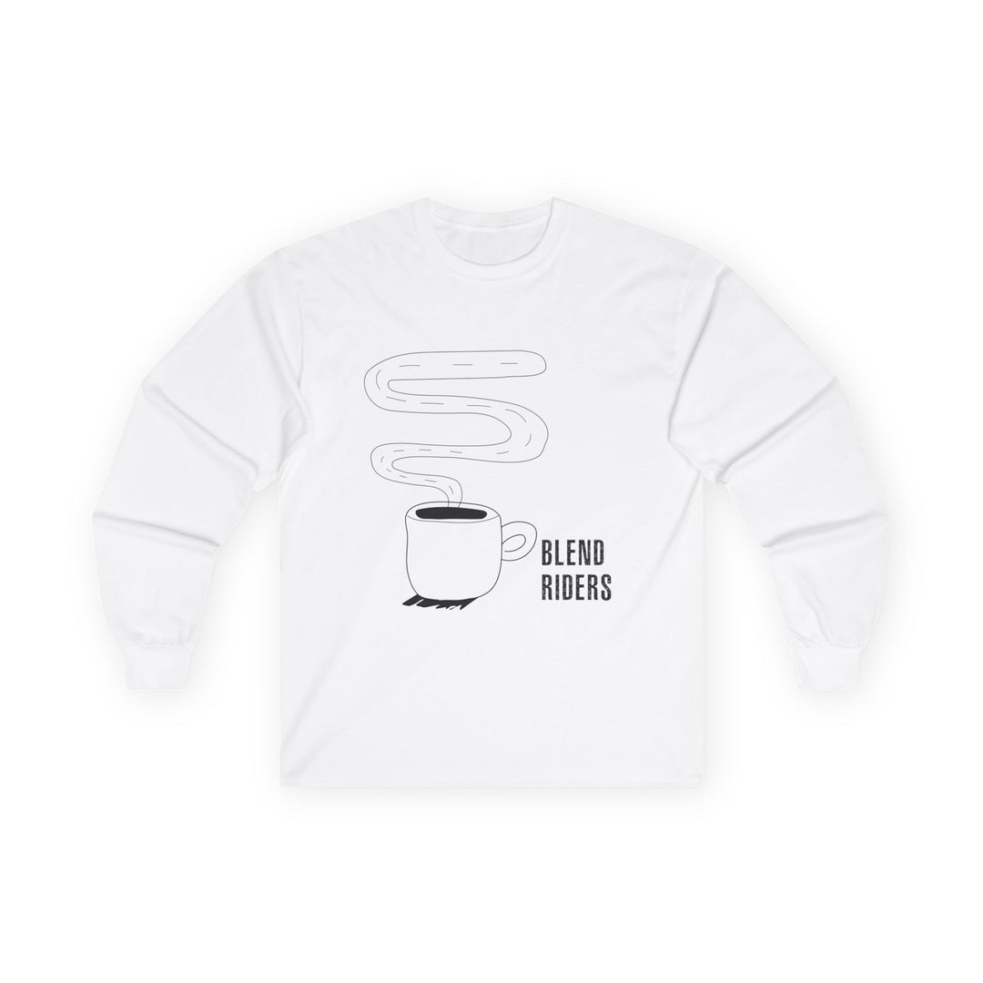 Coffee &amp; Motorcycle Long Sleeve Tee — Long Sleeve Coffee and Motorcycle Lover
