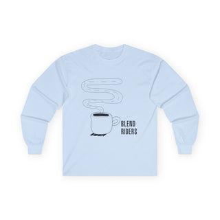 Coffee & Motorcycle Long Sleeve Tee — Long Sleeve Coffee and Motorcycle Lover