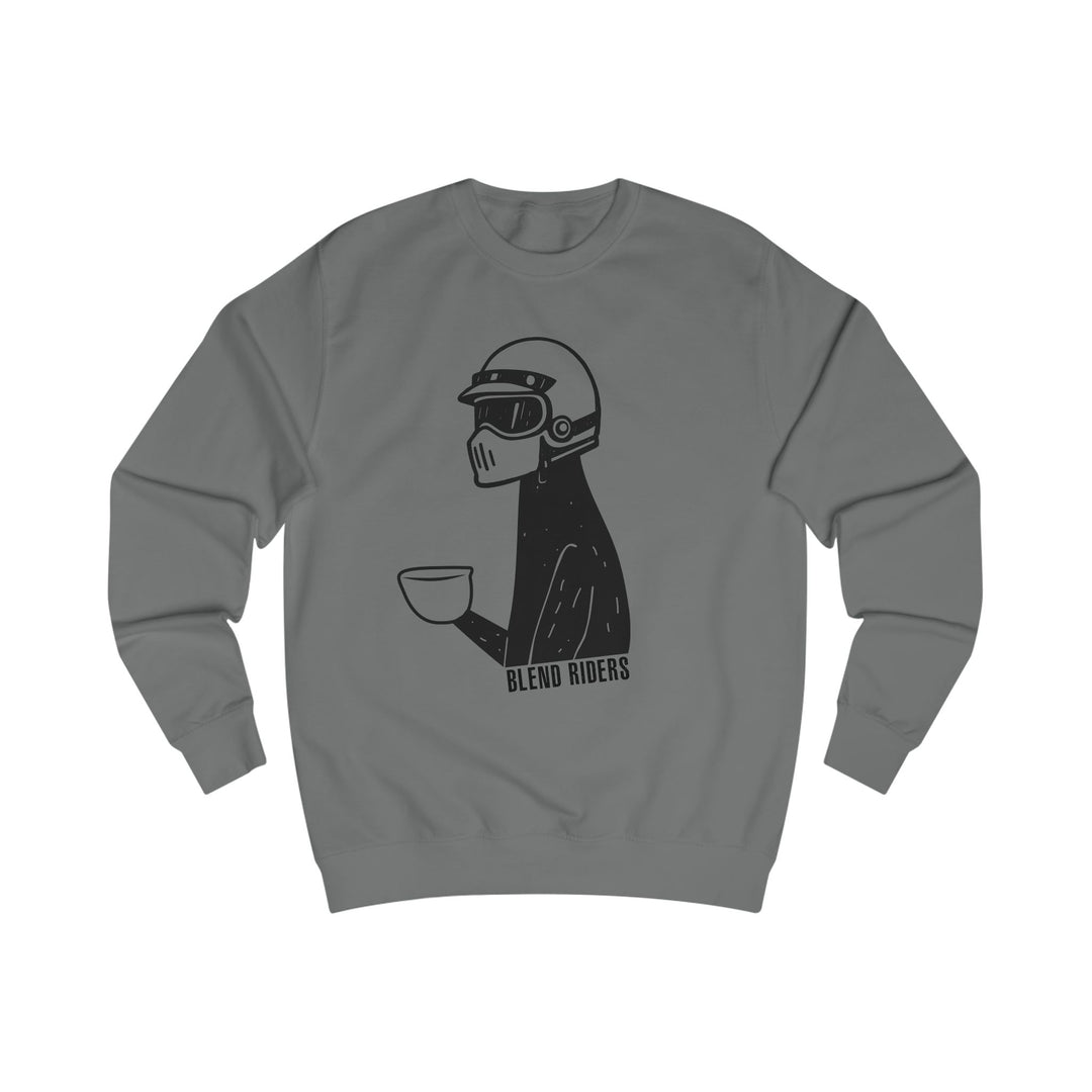 Coffee &amp; Motorcycles Crewneck Sweatshirt — Riding-Ready Coffee Lover Sweatshirt